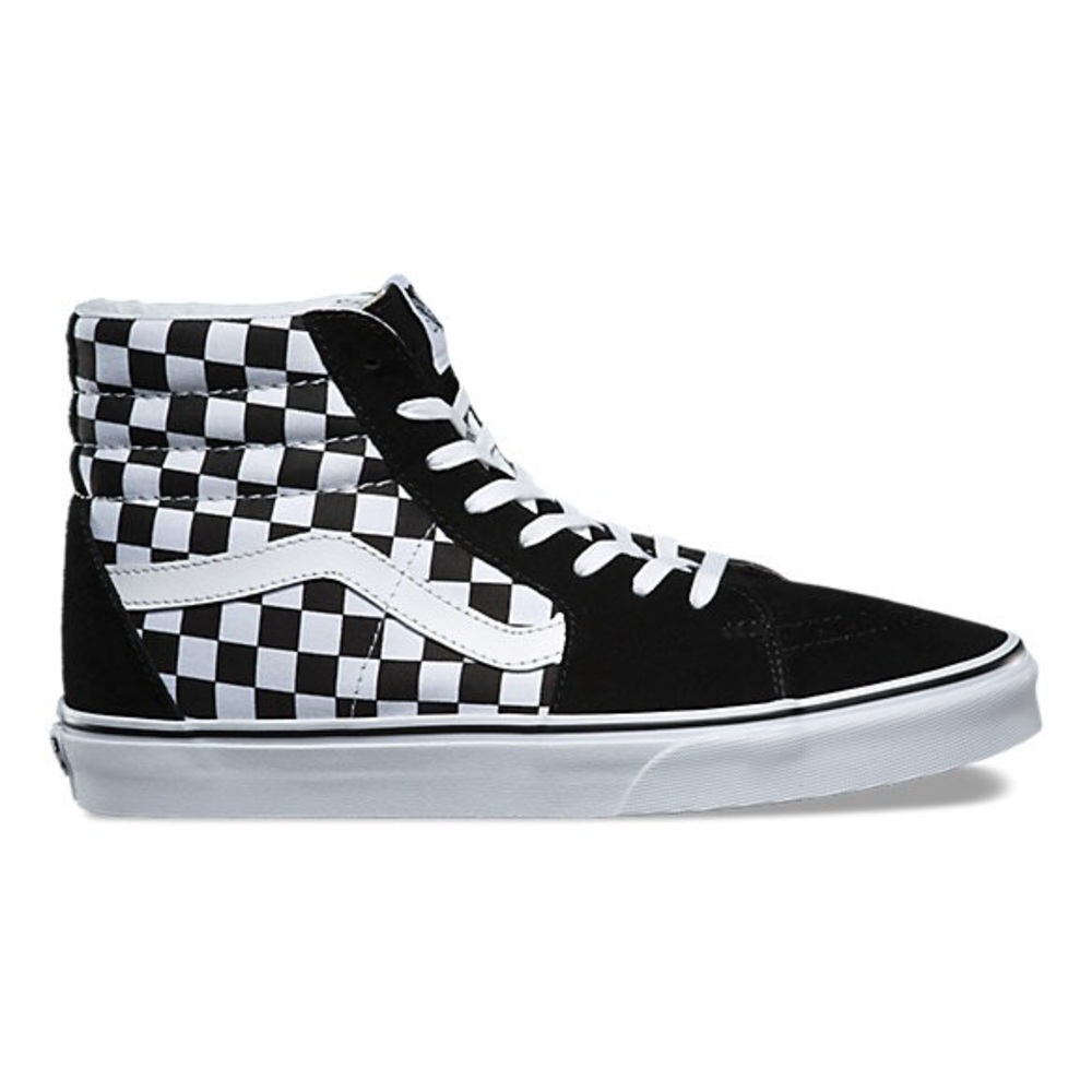 Checkered Ski8 Hi Vans